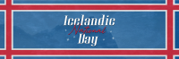 Textured Icelandic National Day Twitter Header Image Preview