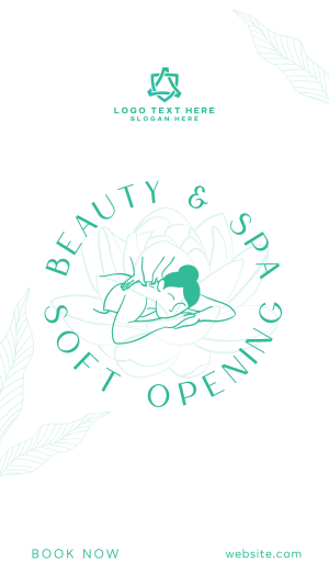 Spa Soft Opening  Instagram story Image Preview