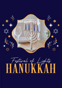 Celebrate Hanukkah Family Poster Design