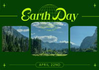 Earth Day Minimalist Postcard Design