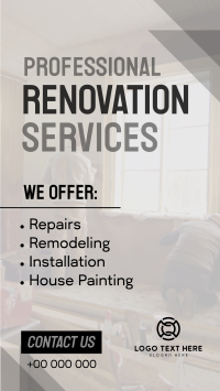 Pro Renovation Service Instagram story Image Preview