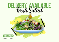 Fresh Salad Postcard Design