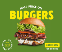 Best Deal Burgers Facebook Post Design