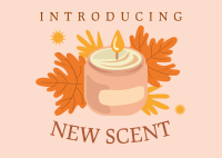 New Candle Scent Postcard Design