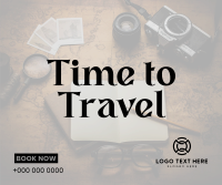 Time to Travel Facebook Post Design