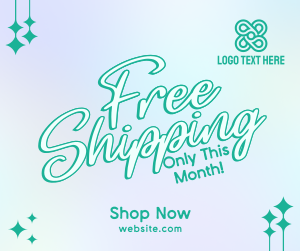 Sparkly Shipping Promo Facebook post Image Preview