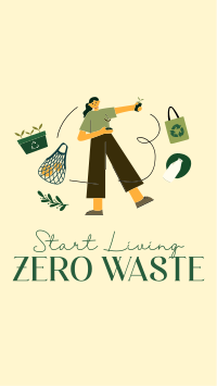 Living Zero Waste TikTok video Image Preview