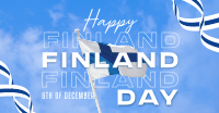 Simple Finland Indepence Day Facebook Ad Design