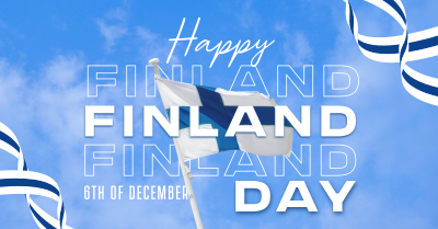 Simple Finland Indepence Day Facebook ad Image Preview