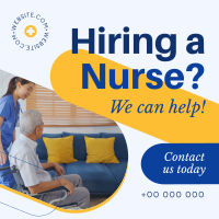 Nurse for Hire Instagram Post Design