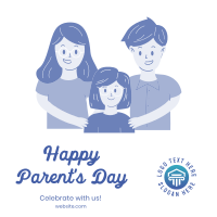 Together With Parents Instagram Post Design