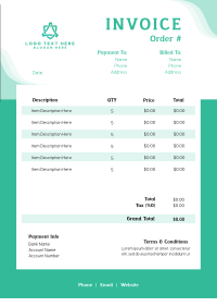 Business Classical Office Invoice Design