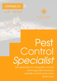 Minimal & Simple Pest Control Flyer Design