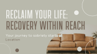Peaceful Sobriety Support Group Facebook Event Cover Design