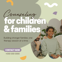 Counseling for Children & Families Instagram Post Design
