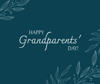 Happy Grandparents' Day Floral Facebook Post Design