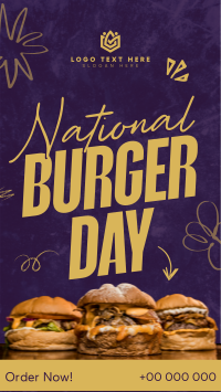 National Burger Day YouTube Short Design
