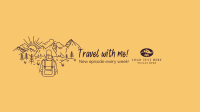 Travel with me! YouTube Banner Image Preview