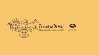 Travel with me! YouTube Banner Image Preview