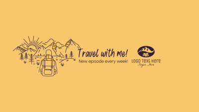 Travel with me! YouTube Banner