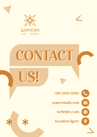 Business Contact Details Flyer Design