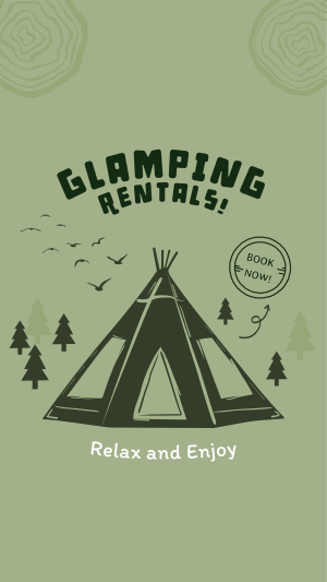 Weekend Glamping Rentals Facebook story Image Preview