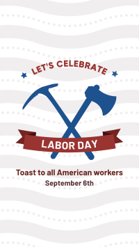 Labor Day Badge Facebook Story Design