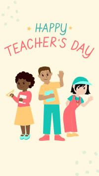 World Teacher's Day Facebook Story Design