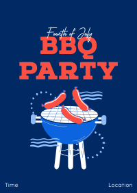 Come at Our 4th of July BBQ Party  Poster Image Preview
