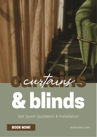 Curtains & Blinds Business Flyer Design