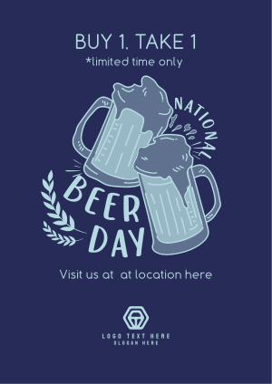 Beer Day Celebration Flyer Image Preview