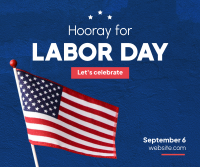 Happy Labor Day Facebook Post Design
