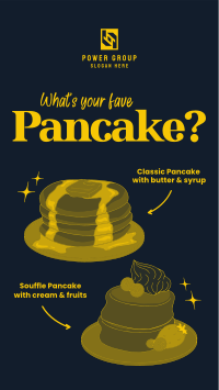 Classic and Souffle Pancakes Facebook Story Design