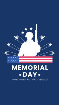 Honoring Veterans Facebook Story Design