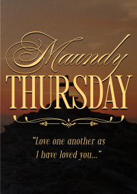 Holy Thursday Poster Image Preview