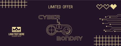 Cyber Monday Gaming Controller  Facebook cover Image Preview