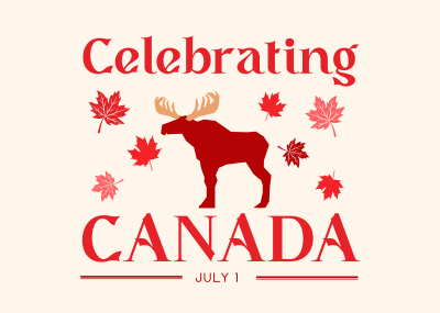 Celebrating Canada Postcard Image Preview