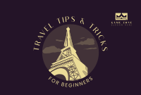 Paris Travel Booking Pinterest board cover Image Preview