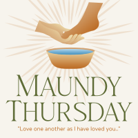 Maundy Thursday Instagram Post Design