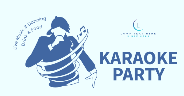 Karaoke Party Facebook Ad Design Image Preview