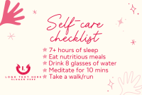Self care checklist Pinterest board cover Image Preview
