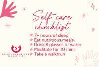 Self care checklist Pinterest board cover Image Preview