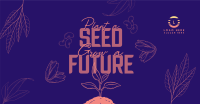 Earth Day Seed Planting Facebook Ad Design