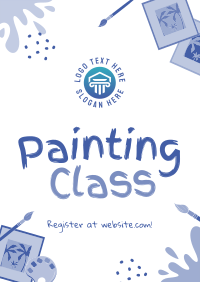 Quirky Painting Class Flyer Design