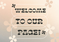 Generic Welcome Page Postcard Design