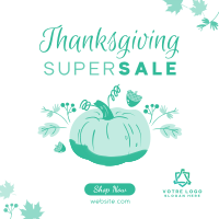 Thanksgiving Pumpkin Sale Instagram post Image Preview