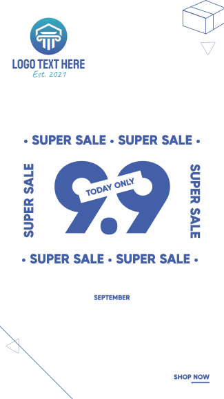 Super Sale 9.9 Facebook story