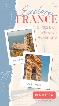 French Adventure Instagram Story Design