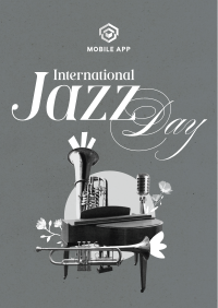 Modern International Jazz Day Poster Image Preview