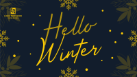 Snowy Winter Greeting Video Image Preview